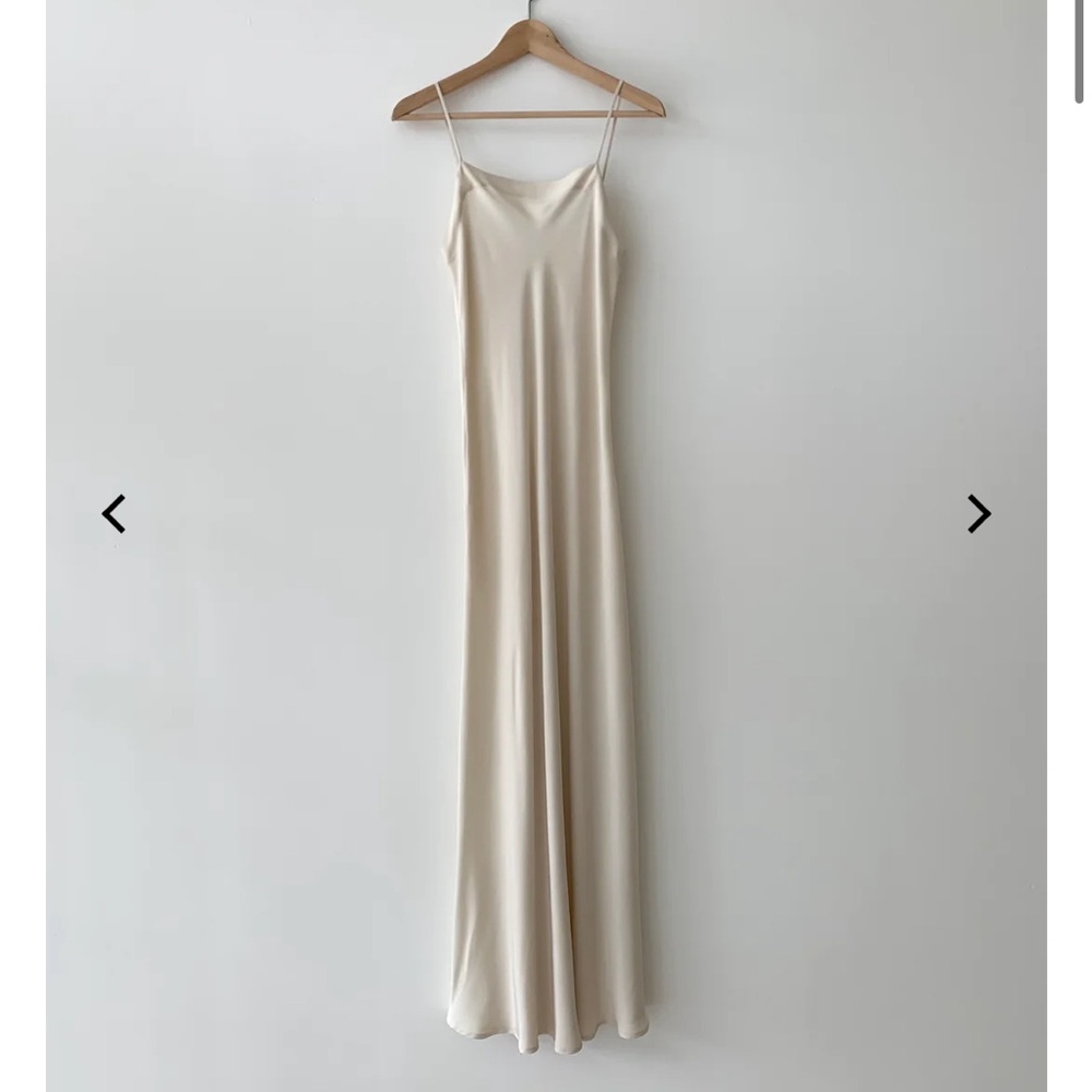 Silk Long Slip in Ivory